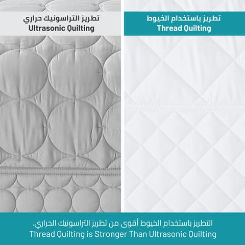 3-Piece Quilted Compressed Comforter Set  For All Season Microfiber Ivory Single Size.