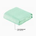 3-Piece Compressed Comforter Set Lightweight Bedspread For All Season - Microfiber Spa Mint -Single Size 170 x 230 Cms