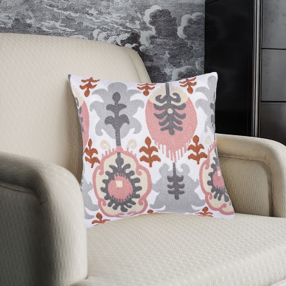 Decorative Cushion Cover Multicolour 45 x 45Cm (Without Filler)