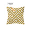 Decorative Embroidered Cushion Cover Yellow/White 45x45Cm (Without Filler)
