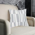Decorative Embroidered Cushion Cover Grey/White 45x45Cm (Without Filler)