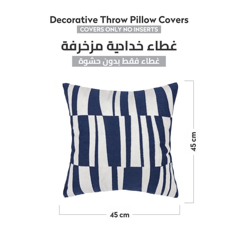 Cushion Cover,45X45 Cm (18X18 inch) 2-Pcs Decorative Throw Pillowcases Without Filler With Beautiful Abstract Art For Sofa Bed Living Room And Couch, Grey Nickel