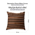 Cushion Cover,45X45 Cm (18X18 inch) 1-Pcs Decorative Throw Pillowcases Without Filler With Beautiful Abstract Art For Sofa Bed Living Room And Couch, Otter Brown