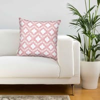 Pink Morrocan Print Cushion Cover