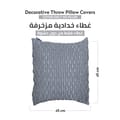 Cushion Cover,45X45 Cm (18X18 inch) 1-Pcs Decorative Throw Pillowcases Without Filler With Beautiful Abstract Art For Sofa Bed Living Room And Couch, Regent Grey