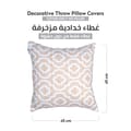 Cushion Cover,45X45 Cm (18X18 inch) 2-Pcs Decorative Throw Pillowcases Without Filler With Beautiful Abstract Art For Sofa Bed Living Room And Couch, Alabaster