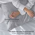 Microfiber Pillowcases 2-Pcs Soft Pillow Cover With Envelope Closure (Without Pillow Insert),Cotton Seed