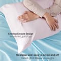 Microfiber Pillowcases 2-Pcs Soft Pillow Cover With Envelope Closure (Without Pillow Insert),Lavender