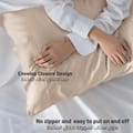 Microfiber Pillowcases 2-Pcs Soft Pillow Cover With Envelope Closure (Without Pillow Insert), Pastel Grey