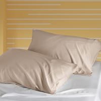 Microfiber Pillowcases 2-Pcs Soft Pillow Cover With Envelope Closure (Without Pillow Insert), Pastel Grey