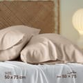 Microfiber Pillowcases 2-Pcs Soft Pillow Cover With Envelope Closure (Without Pillow Insert), Pastel Grey