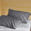 Microfiber Pillowcases 2-Pcs Soft Pillow Cover With Envelope Closure (Without Pillow Insert),Santa Grey