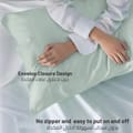 Microfiber Pillowcases 2-Pcs Soft Pillow Cover With Envelope Closure (Without Pillow Insert),Silver