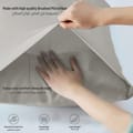 Microfiber Pillowcases 2-Pcs Soft Pillow Cover With Envelope Closure (Without Pillow Insert),Silk