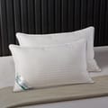 Ultra Soft Hotel Style Striped Pillows 2-Piece White
