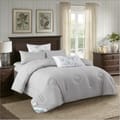 Comforter Set 4-Pcs Single Size Digital Printed Bed Set Fits 140 x 200 Cm , Grey