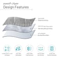 Bedding Comforter Set 8-Pcs King Size Solid Jacquard Embroidery, Grey