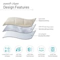 Bedding Comforter Set 8-Pcs King Size Solid  Jacquard Embroidery Bed, Off-White