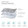 Bedding Comforter Set 8-Pcs King Size Solid Yarn Dyed Bed Set l,Silver