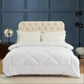 Hotel Style Duvet Insert Single Size All Season Microfiber Box Quilting Comforter With Corner Ties And Super Soft Down Alternative Filling