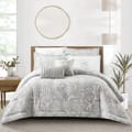 Bedding Comforter Set 8-Pcs King Size Solid Yarn Dyed Bed Set Fits ,Ansonia