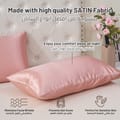 Satin Pillowcases 2-Pcs With Envelope Closure (Without Pillow Insert),Rose Gold