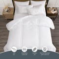 Comforter Set 4-Pcs Single Size Digital Printed Bed Set Fits 140 x 200 Cm , White