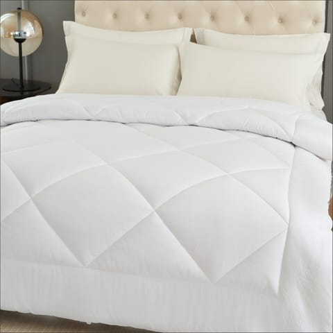 Hotel Style Duvet Insert Single Size All Season Microfiber Box Quilting Comforter With Corner Ties And Super Soft Down Alternative Filling