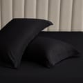 Microfiber Pillowcases 2-Pcs Soft Pillow Cover (50 x 75 CM) Without Pillow Insert,Black