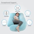 Pregnancy Pillow For Complete Support for Back, Hips, Legs, Belly, Spa