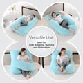 Pregnancy Pillow For Complete Support for Back, Hips, Legs, Belly, Spa