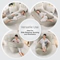 Pregnancy Pillow For Complete Support for Back, Hips, Legs, Belly, Ansonia