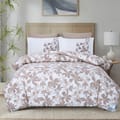 Printed Comforter Set 6-Pcs King Size With Removable Filler And Down Alternative Filling, PLatinum