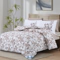 Printed Comforter Set 6-Pcs King Size With Removable Filler And Down Alternative Filling, PLatinum