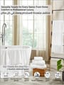 Premium 100 % Combed Cotton 2-Pcs Bath Towel Set  (70 X 140 CM) 600 GSMl,White